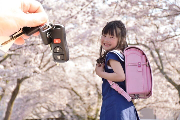 backpack and car key blessings